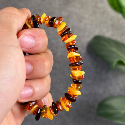 Multi Colour Amber Bracelet Size