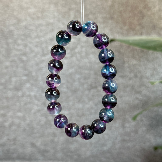 Natural Mermaid Fluorite Bracelet Size 11.2 mm