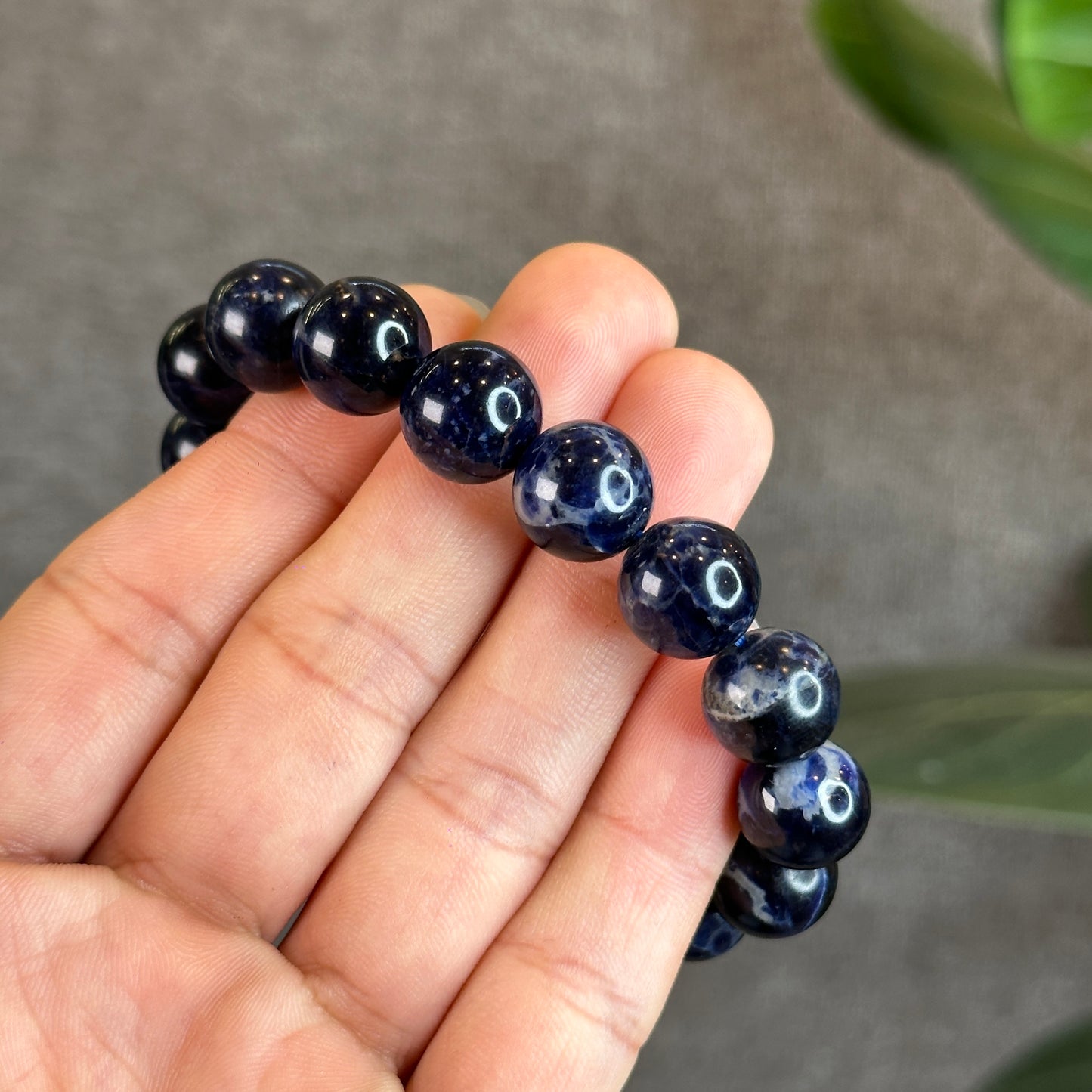 Blue Sodalite Bracelet Size 12 mm