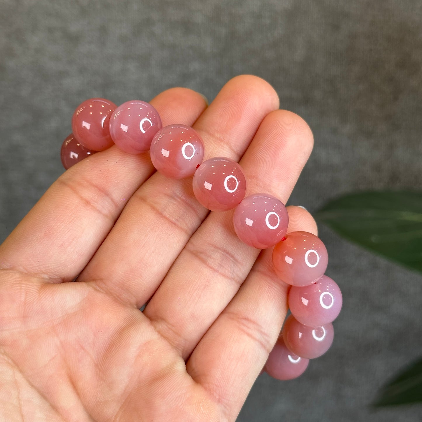 Natural Yanyuan Agate Bracelet Size 12.5 mm