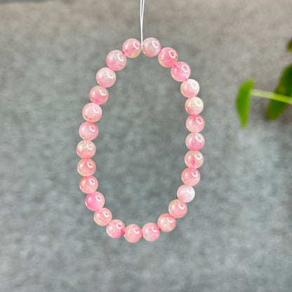 Pink Tourmaline Bracelet Size 7.2 mm