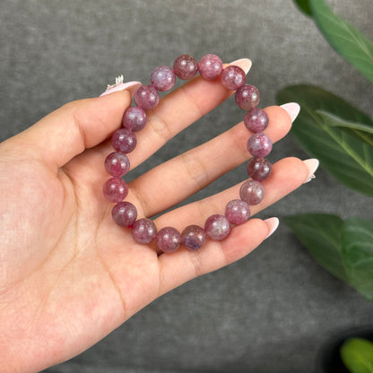 Pink Tourmaline Bracelet Size 9 mm