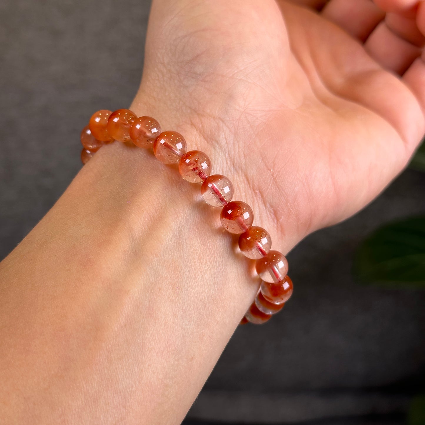 Red Amphibole Bracelet Size 8.2 mm