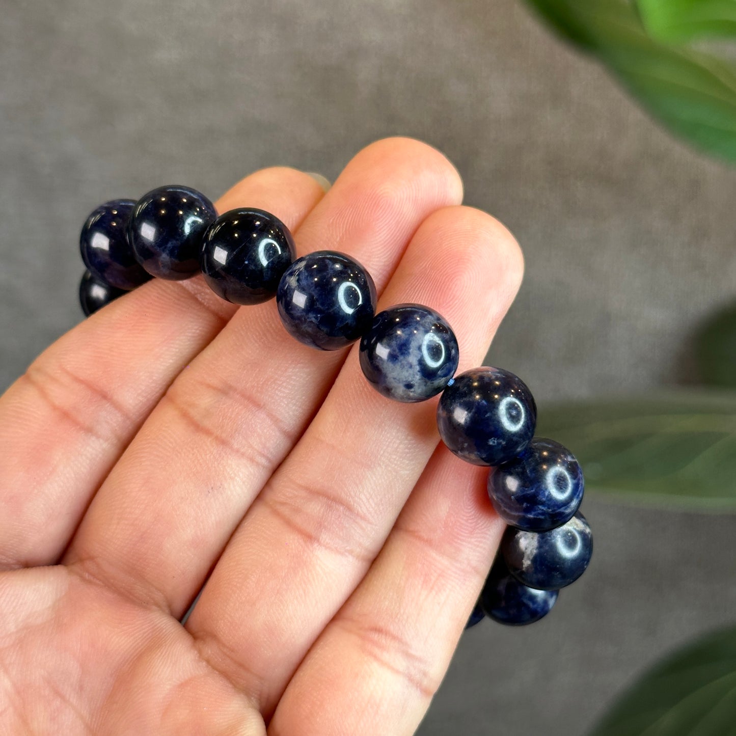 Blue Sodalite Bracelet Size 12 mm