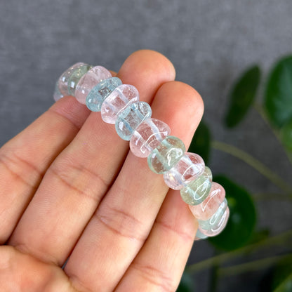 Natural Beryl Mixed Cuff Bracelet from Brazil