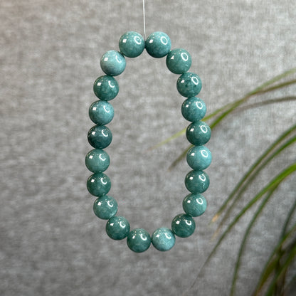 Natural Jadeite Jade Bracelet Size 10 mm