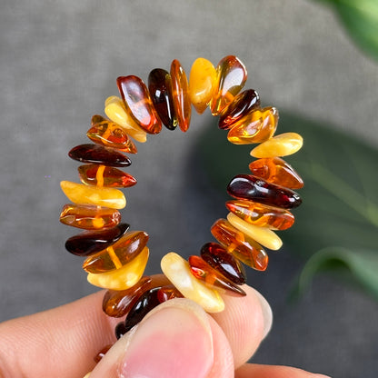 Multi Colour Amber Bracelet Size