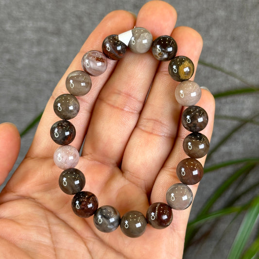 Natural Wood Fossil Bracelet Size 10 mm