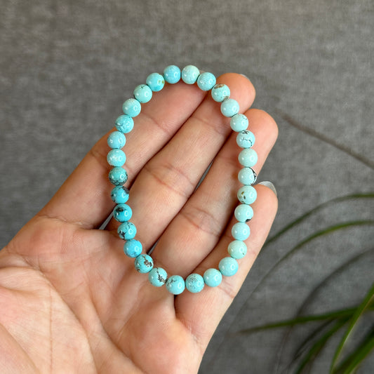 Natural Turquoise Bracelet Size 6.3 mm