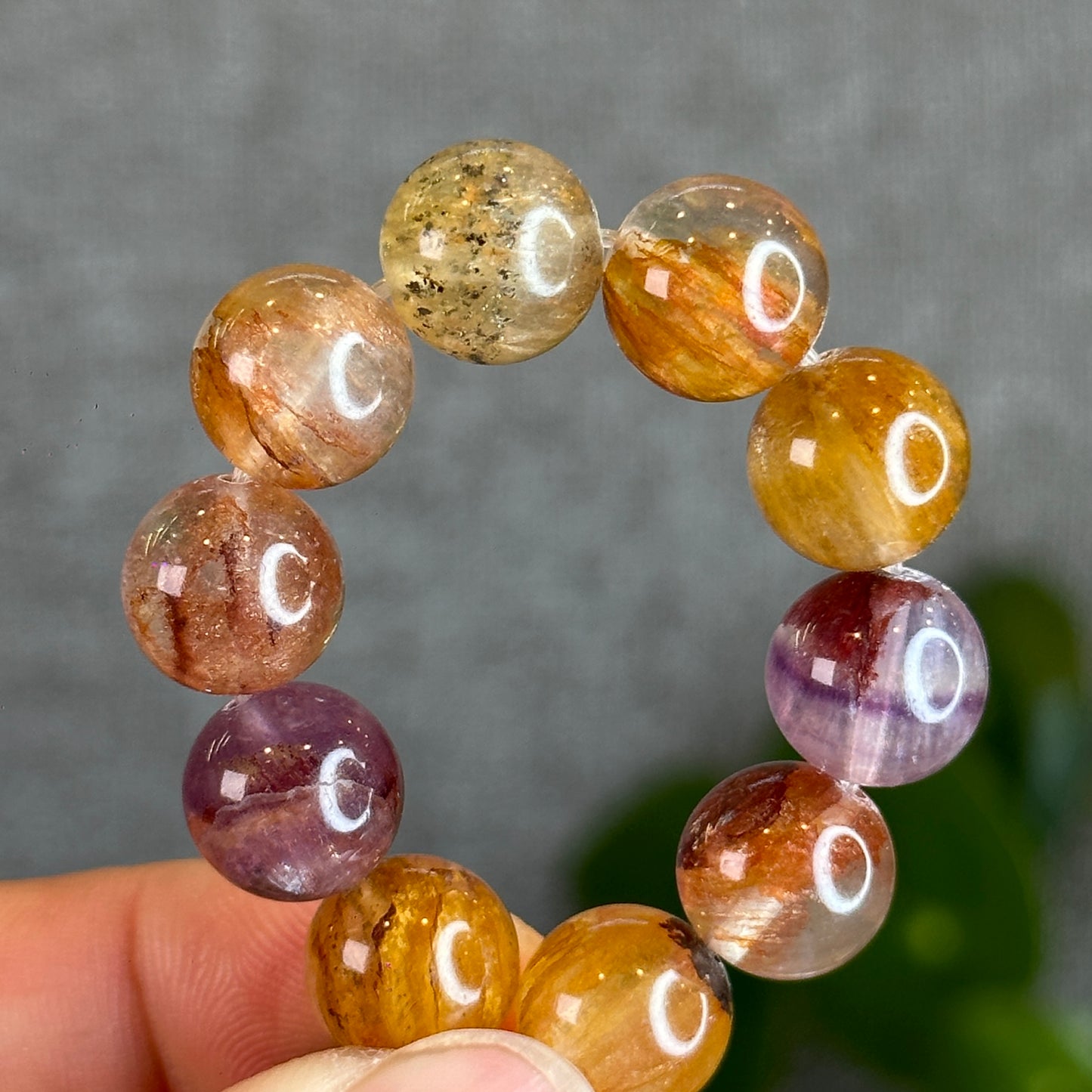 Aura Fluorite Bracelet Size 10.5 mm