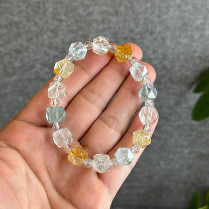 Octagonal Topaz Bracelet Size 10 mm