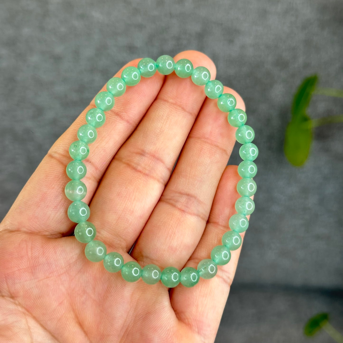 Natural Green Aventurine Bracelet Size 6 mm