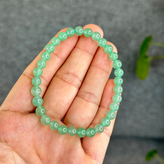 Natural Green Aventurine Bracelet Size 6 mm