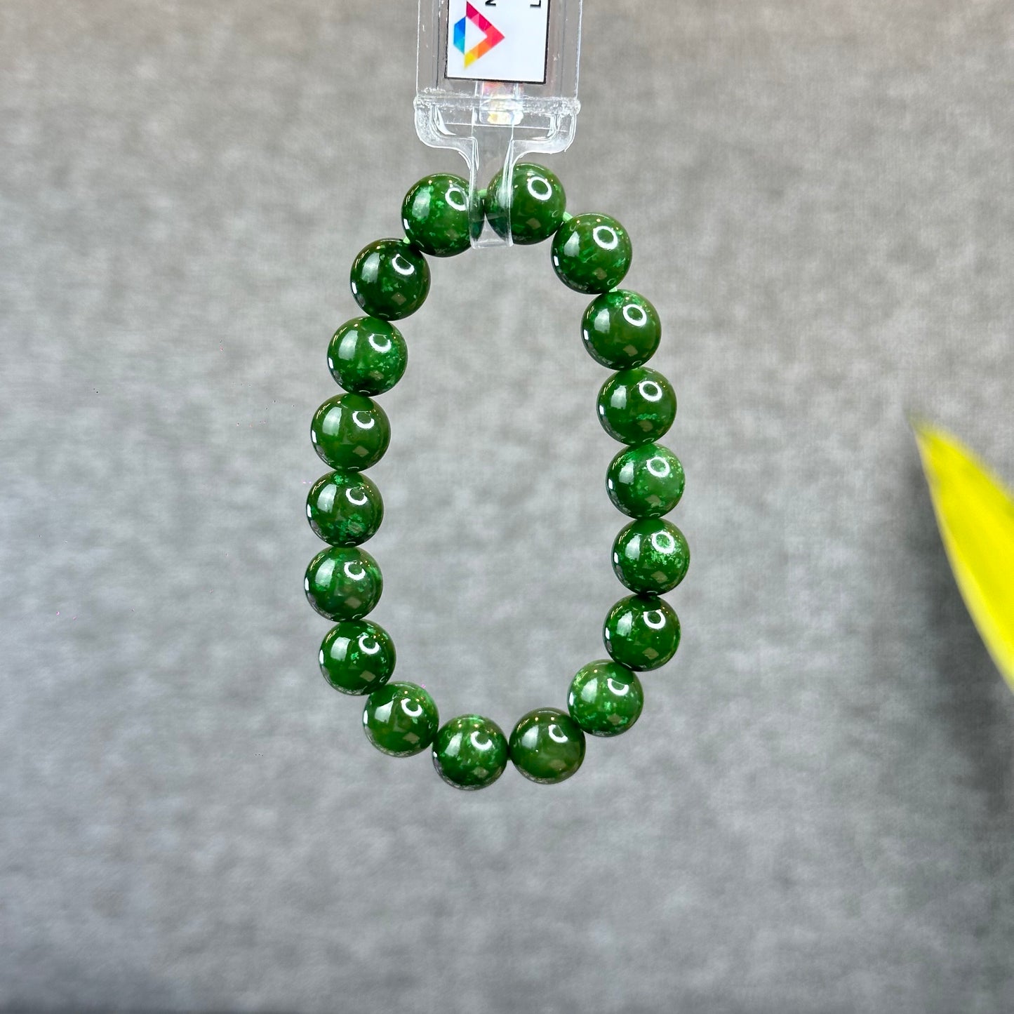 Natural Nephrite Jade Bracelet Size 10 mm - High Quality