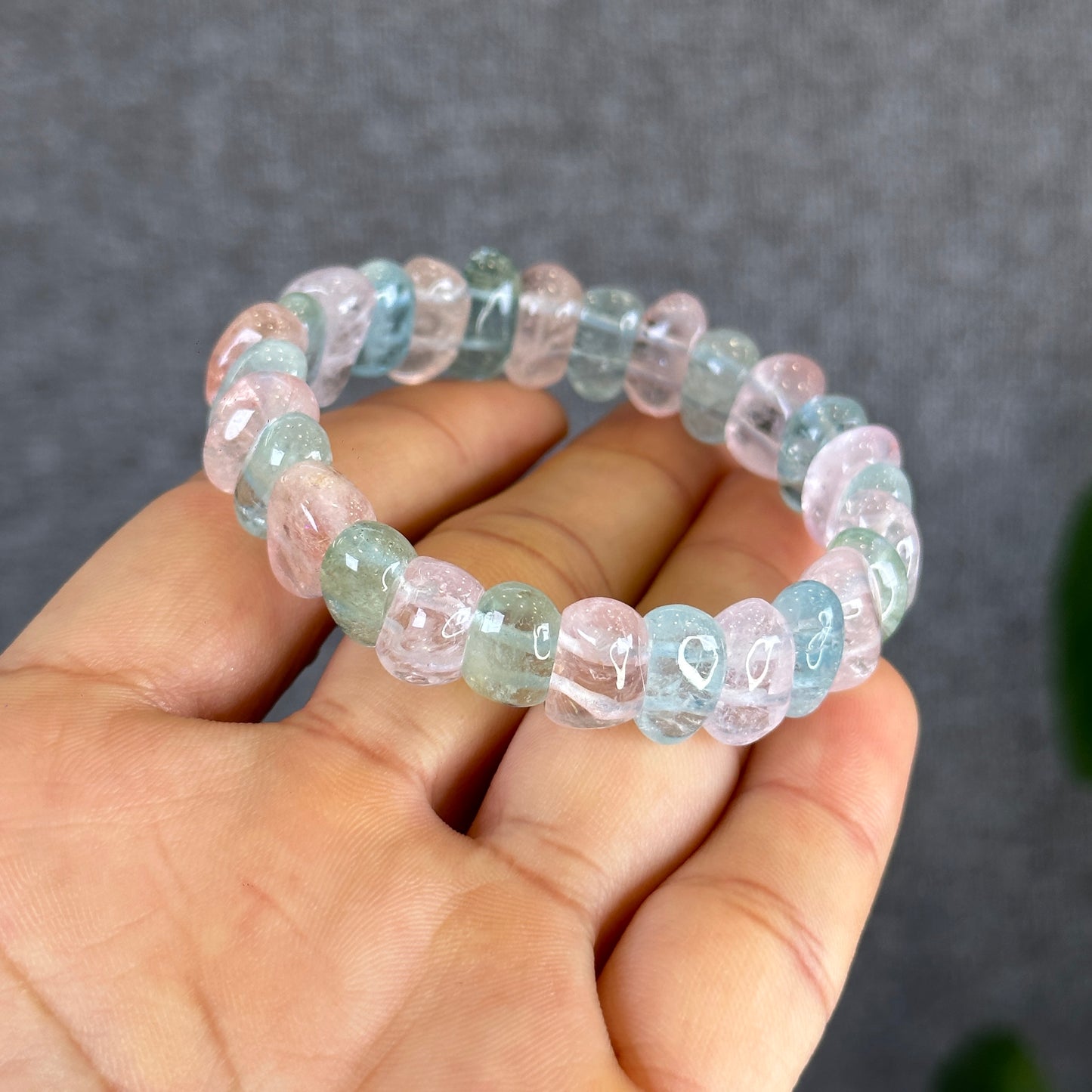 Natural Beryl Mixed Cuff Bracelet from Brazil