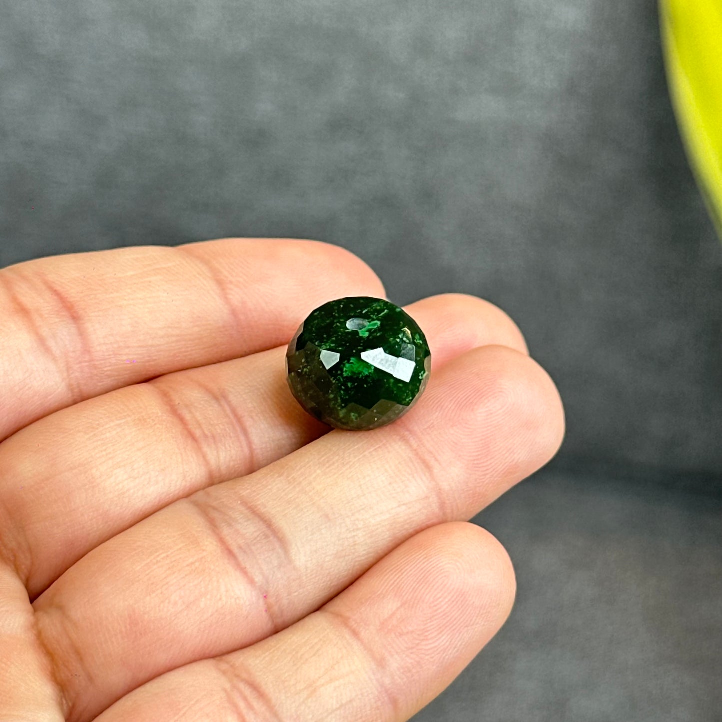 Natural Nephrite Jade Faceted Lu Thong Charm