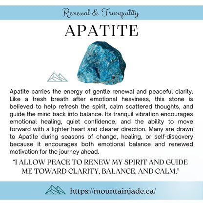 Natural Faceted Apatite Bracelet Size 4.3 mm