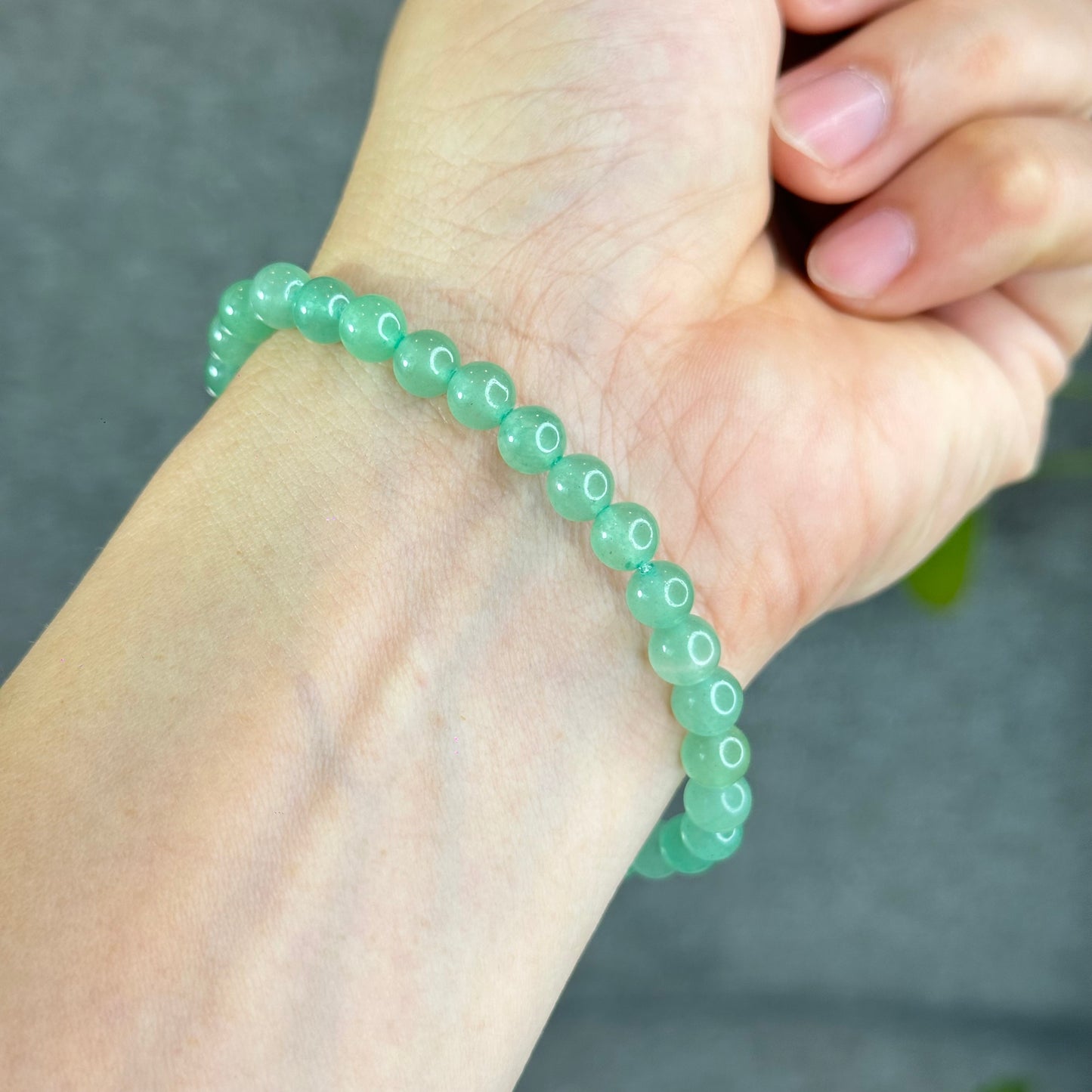 Natural Green Aventurine Bracelet Size 6 mm