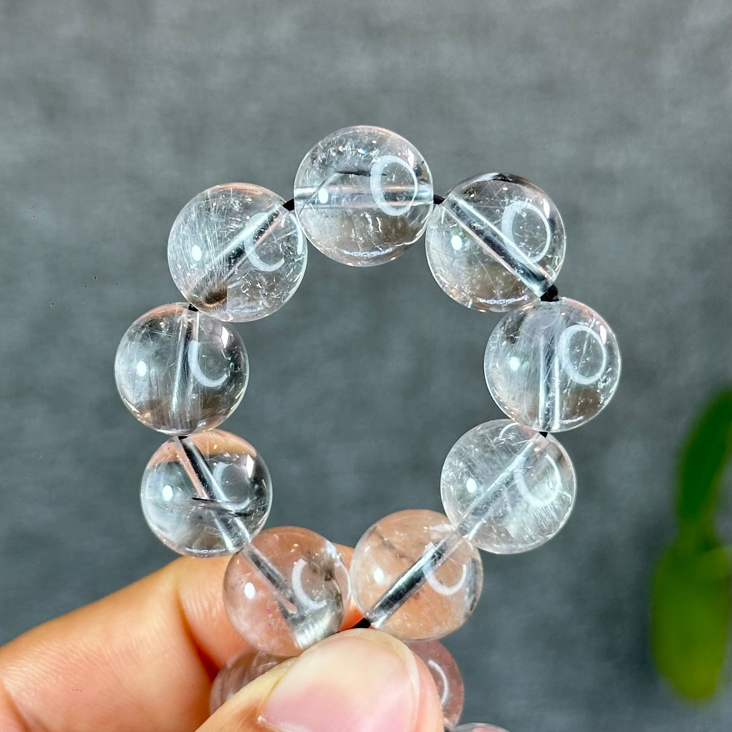 Bracelet Quartz Rutile Brookite Taille 11,5 mm