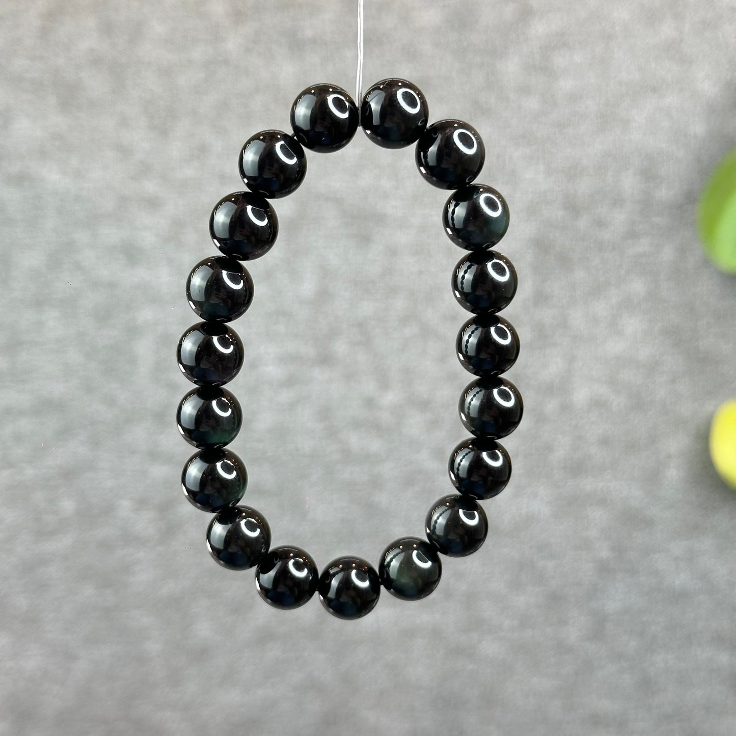 Natural Rainbow Obsidian High Quality Bracelet Size 10 mm