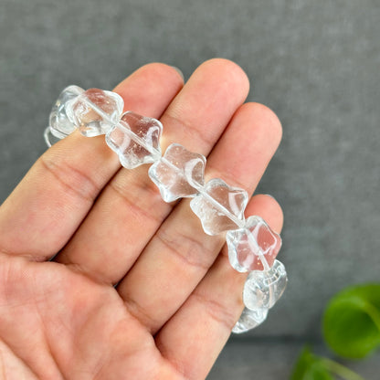 Star Natural Clear Quartz Bracelet Size 10x15 mm