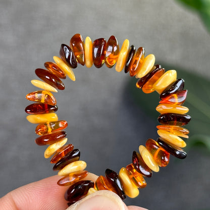 Multi Colour Amber Bracelet Size