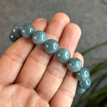 Natural Jadeite Jade Bracelet Size 12 mm