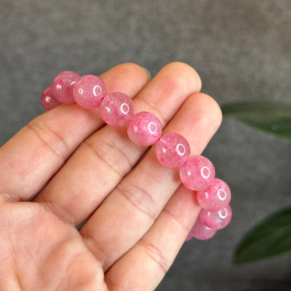 Rhodonite Sakura glacée 11,5 mm