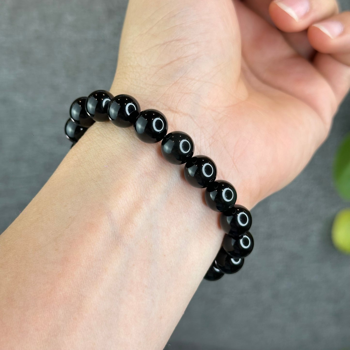 Natural Rainbow Obsidian High Quality Bracelet Size 10 mm