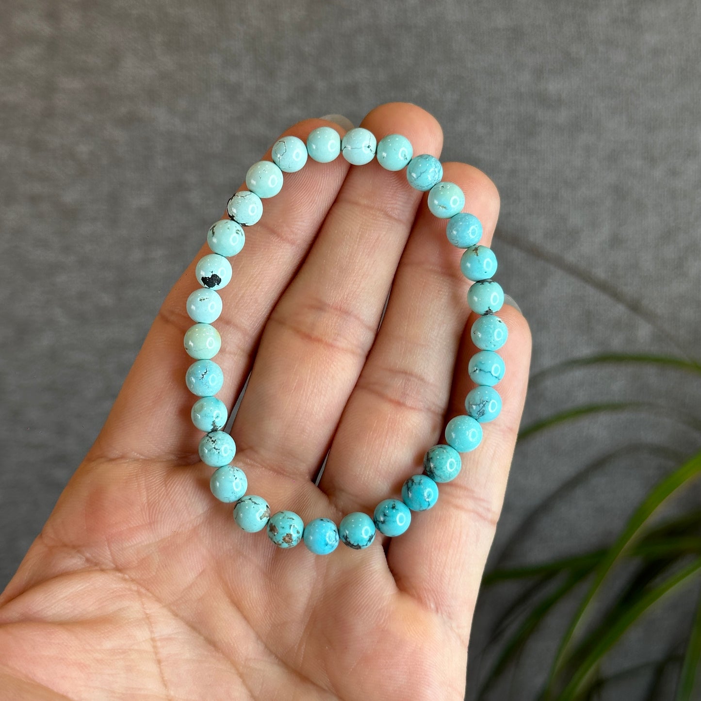 Natural Turquoise Bracelet Size 6.3 mm