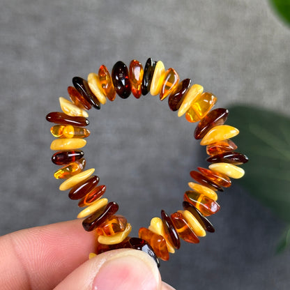 Multi Colour Amber Bracelet Size