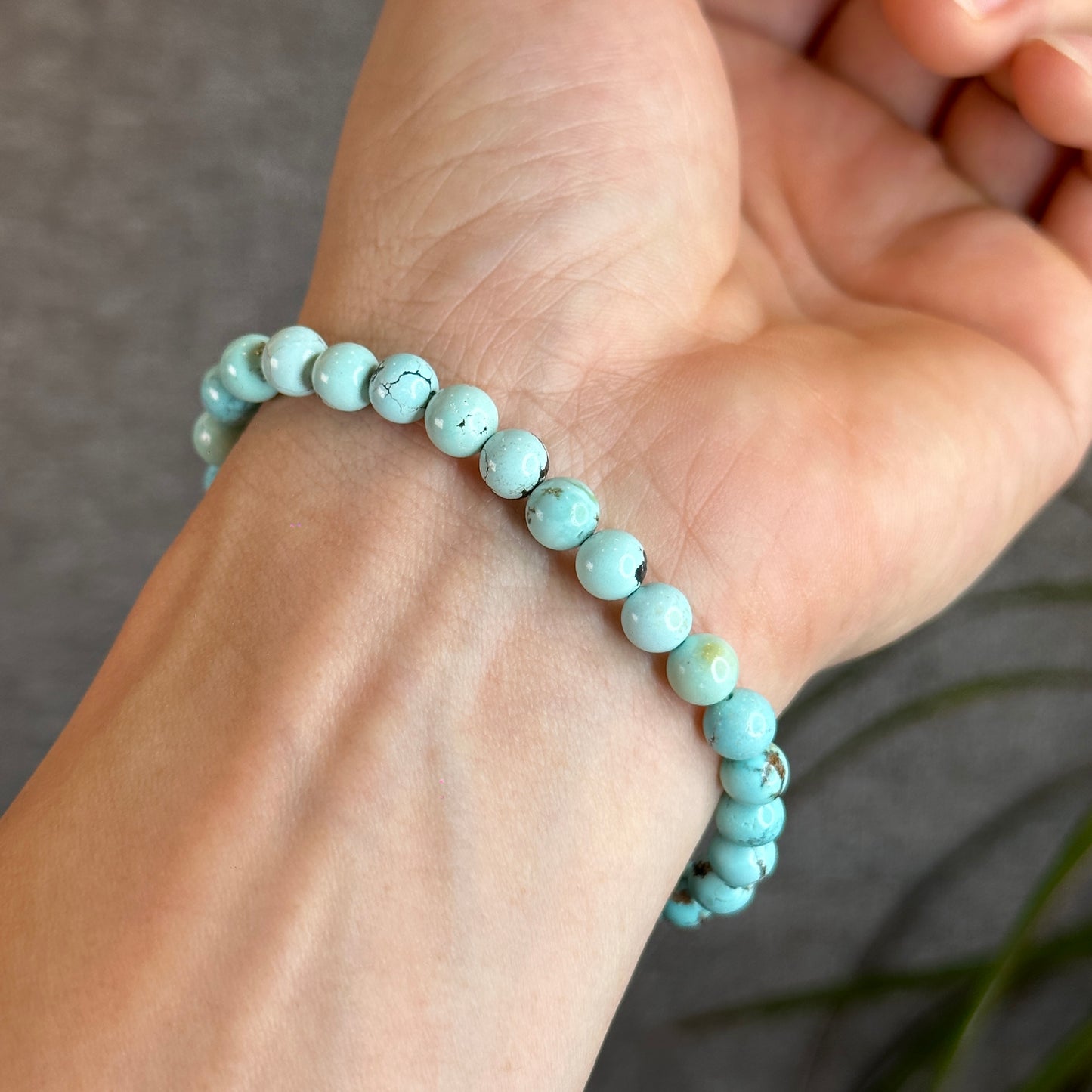 Natural Turquoise Bracelet Size 6.3 mm