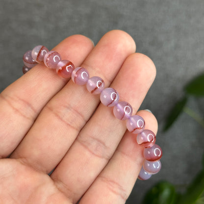 Cinnabar Agate Bracelet Size 8 mm