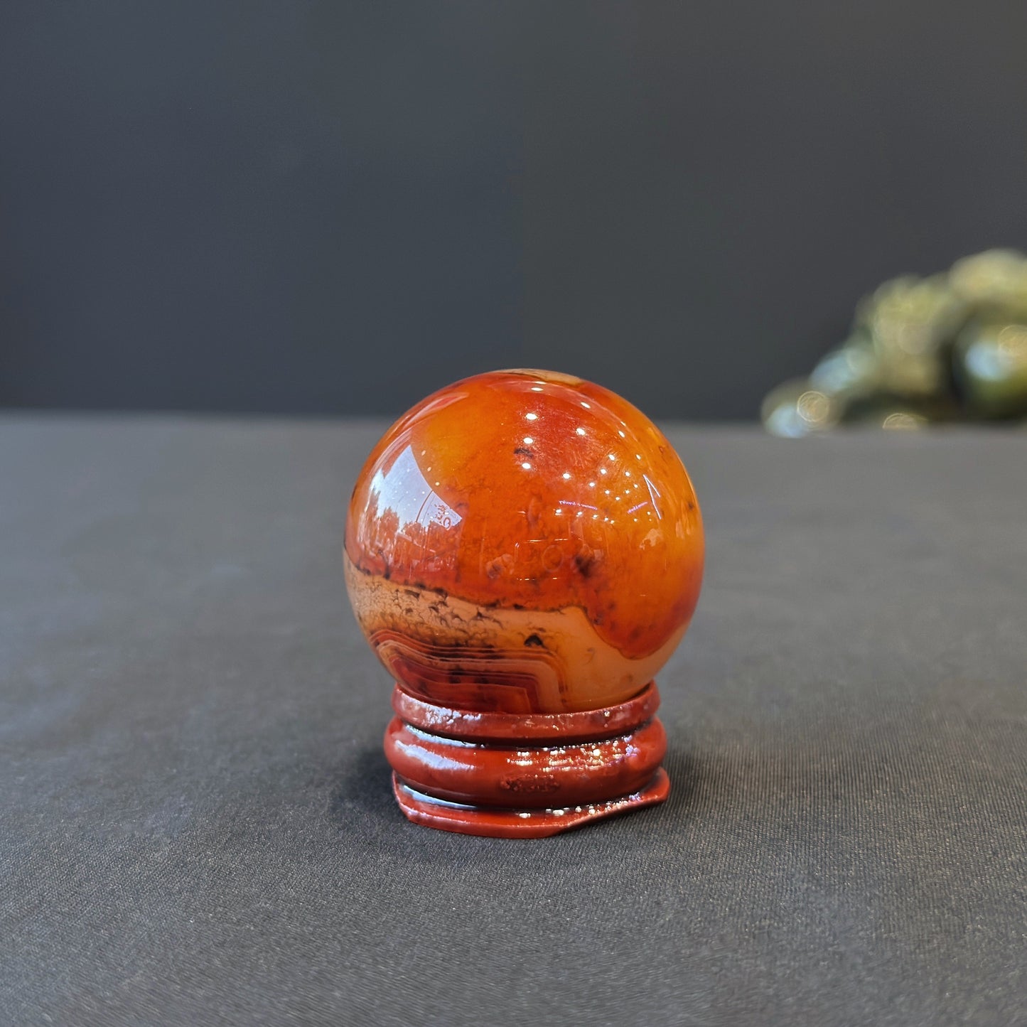 Red Agate Sphere Size 3.8cm