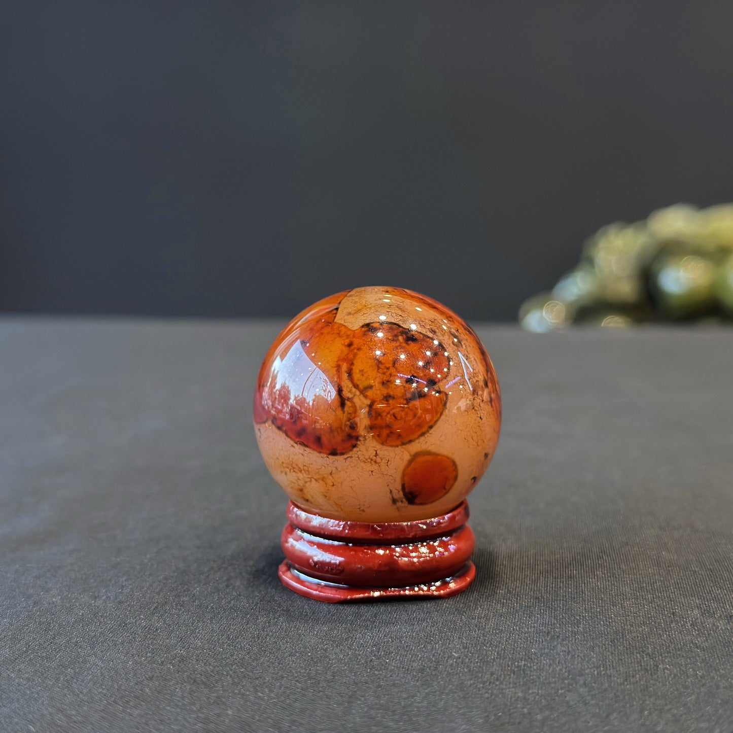 Red Agate Sphere Size 3.8cm