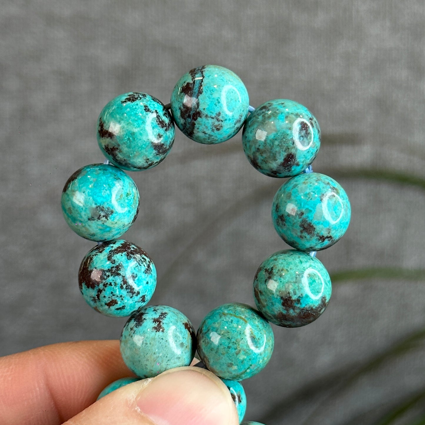 Phoenix Chrysocolla mixed Turquoise Bracelet Size 12 mm