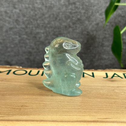 Green Fluorite Dinosaur Figurine