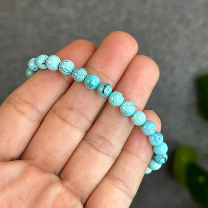 Natural Turquoise Bracelet Size 6.3 mm