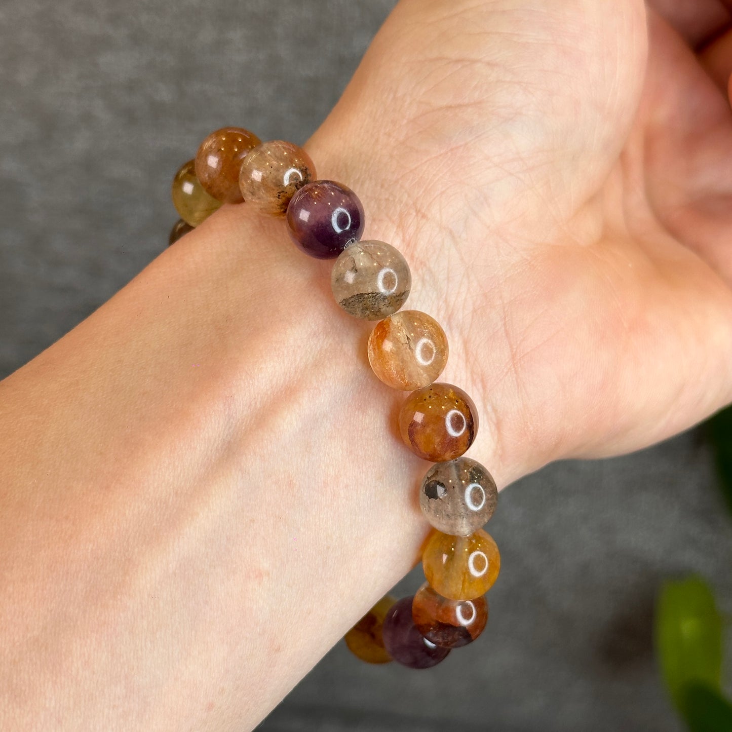 Aura Fluorite Bracelet Size 10.5 mm