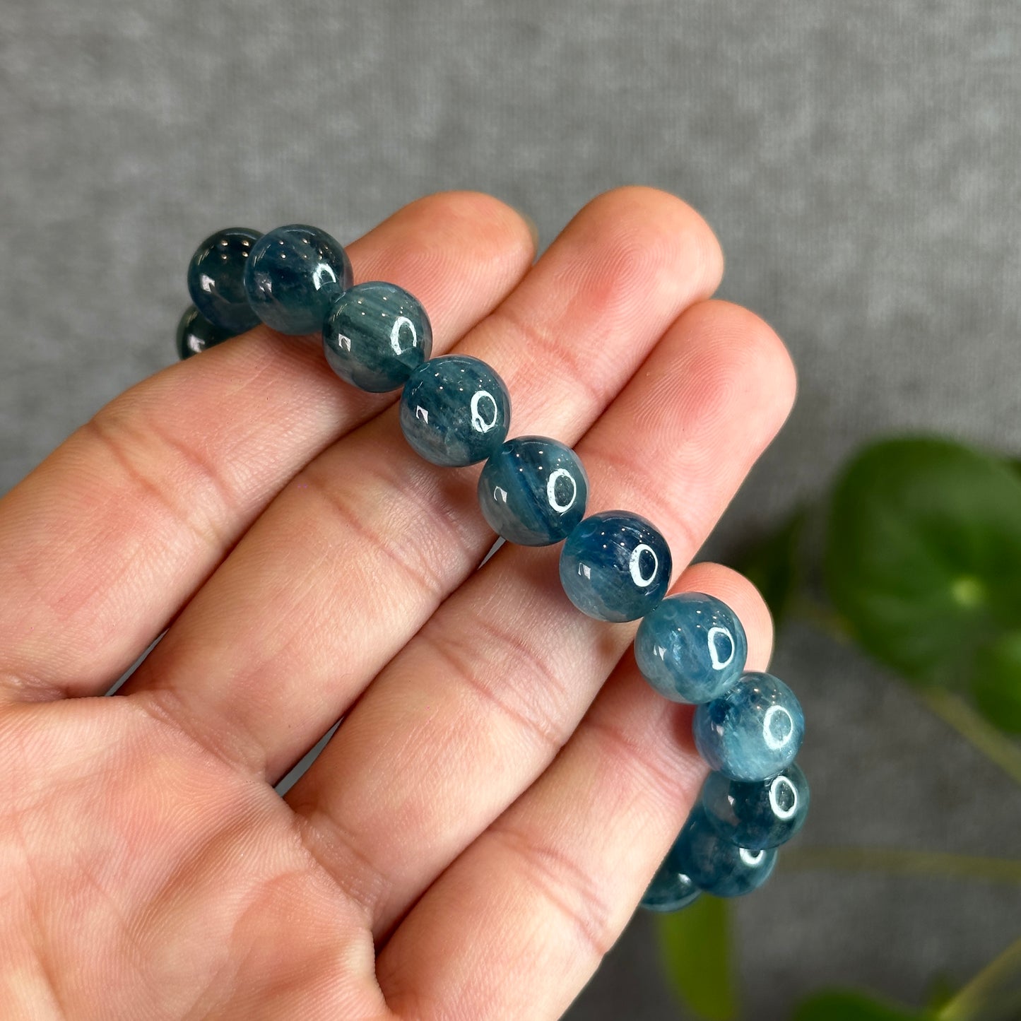 Teal Kyanite Bracelet Size 10.2 mm