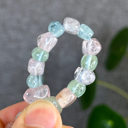 Natural Beryl Mixed Cuff Bracelet from Brazil