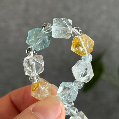 Octagonal Topaz Bracelet Size 10 mm