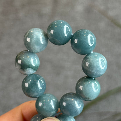 Natural Jadeite Jade Bracelet Size 12 mm