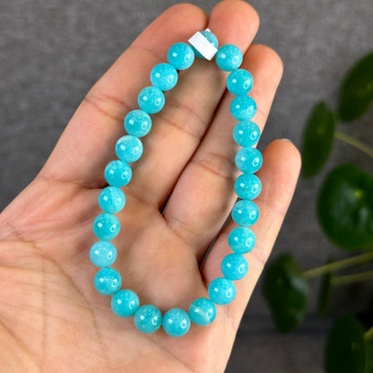 Bracelet Amazonite Taille 8 mm du Pérou