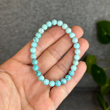 Natural Turquoise Bracelet Size 6.3 mm
