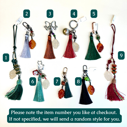 9 Tail Fox Ho Ly Natural White Agate VIP Accessory