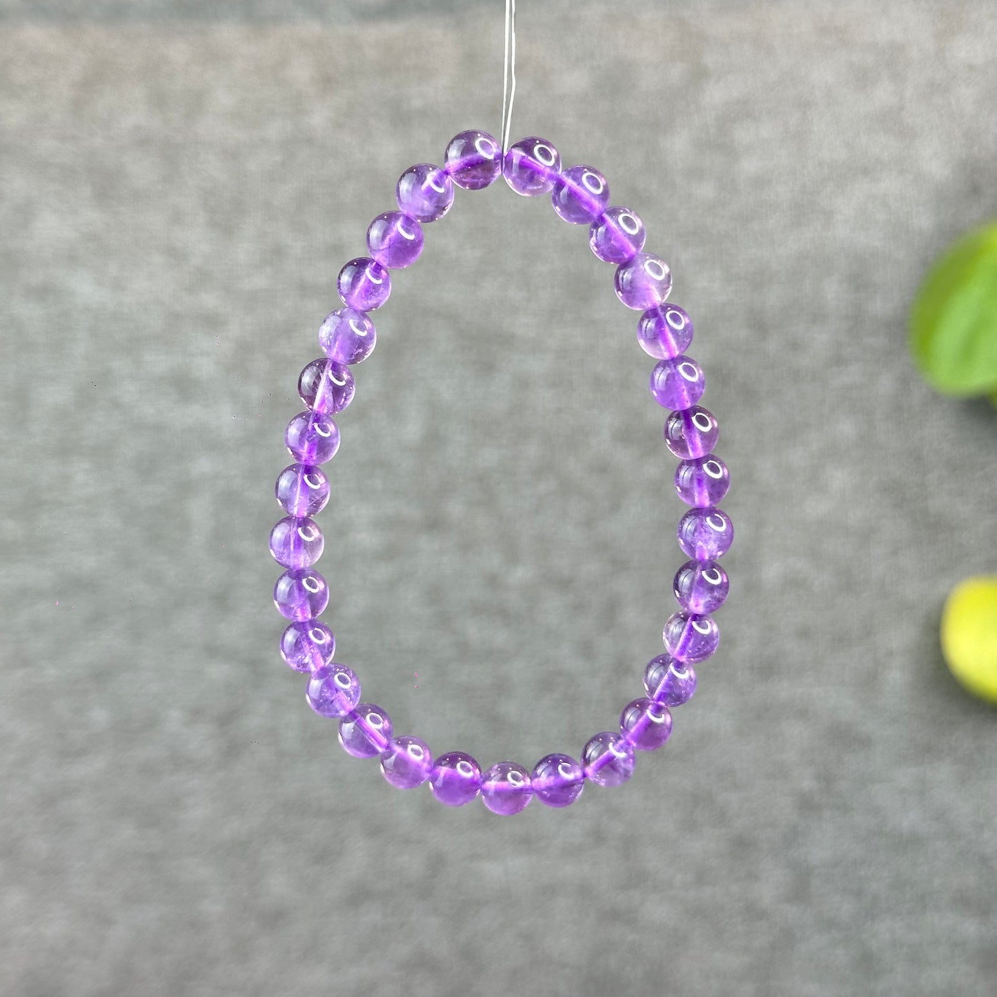 Natural Amethyst Bracelet Size 6 mm