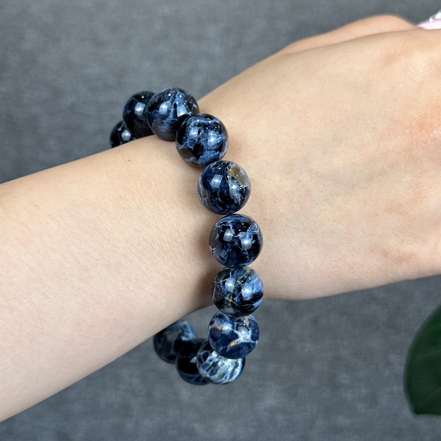 Blue Pietersite Bracelet Size 14 mm