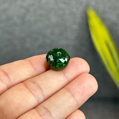 Natural Nephrite Jade Faceted Lu Thong Charm