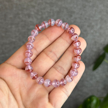 Cinnabar Agate Bracelet Size 8 mm